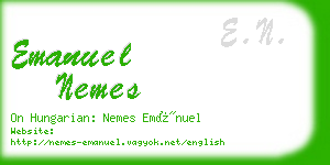 emanuel nemes business card